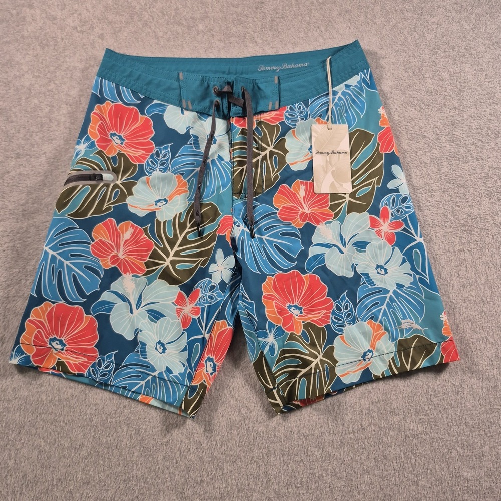 Tommy Bahama Board Short Swim Trunk Wave Chaser 29 $99